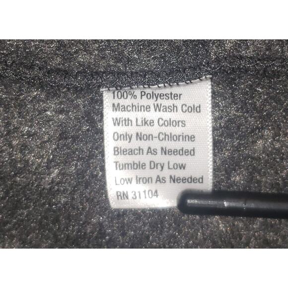 Mens Gray Zip-Up Fleece Vest Large Full Zip Minimalist Outdoor Casual Style - Picture 7 of 7